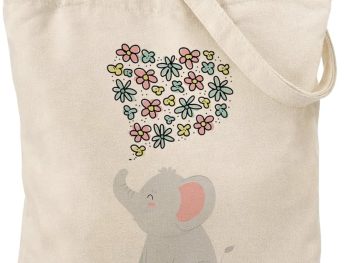 Cute Animal Tote Bag, Animal Lover Gift, Canvas Tote Bag for Women, Reusable Shopping Bags for Casual Shopping Work
