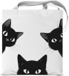 Cute Cat Canvas Tote Bag for Women Funny Cat Bag for Shopping Work Travel Lover Totes Gifts