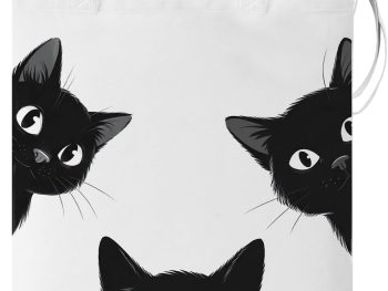 Cute Cat Canvas Tote Bag for Women Funny Cat Bag for Shopping Work Travel Lover Totes Gifts
