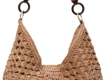 Womens Summer Straw Woven Beach Bag Large Bohemian Handmade Crochet Shoulder Tote Purse Vacation Handbag