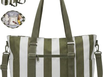 Large Beach Bag for Women, Oversize Tote Bag for Travel/Swim Pool/Summer | 3-Ways to Carry, Cruise Essentials, Family Picnic, Extra-large mom bag, Sandproof, zip open, Mothers day gifts