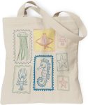 Aesthetic Canvas Tote Bag, Cute Reusable Bags for Women with Inner Pocket