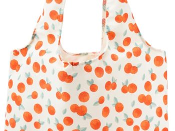Canvas Tote Bag, Large Capacity Shoulder Bag with Inner Pockets, Foldable Shopping Bag