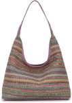 Shoulder Bag for Women Straw Woven Tote Bag Summer Beach Bag Handbags