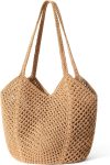 Crochet Tote Beach Bags for Women, Mesh Beach Tote Knit Bag, Summer Vacation Aesthetic Boho  Shoulder Bag