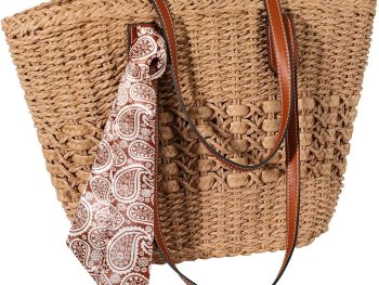 Beach Bags for Women, Summer Straw Bag, Woven Straw Beach Tote Bag Shoulder Handbags