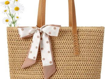 Beach Bags for Women, Large Straw Beach Bag, Beach Tote Bag Shoulder Handbags, Straw Bag Beach Purse for Summer