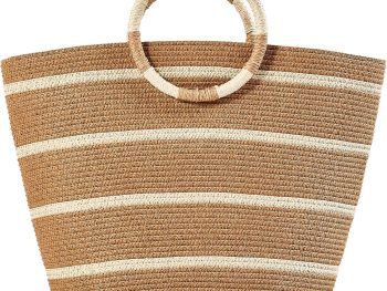 Beach Bags for Women Straw Tote Bag Summer Beach Bag Large Woven Straw Tote for Vacation Holiday
